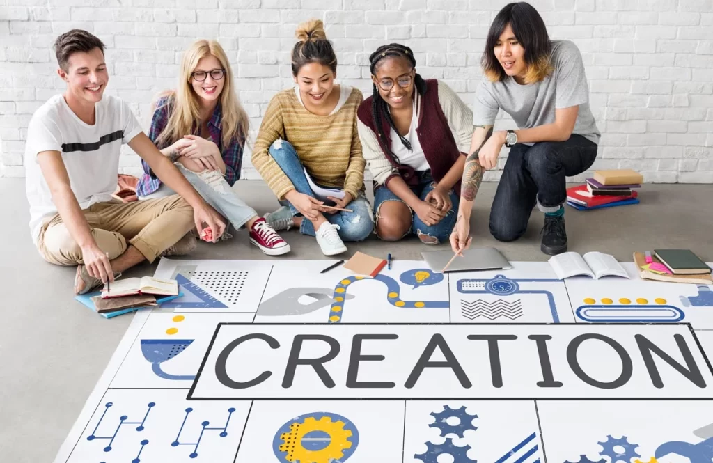 creation marqué sur le sol