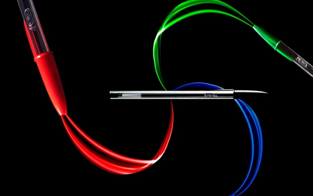 un bic sur fond noir