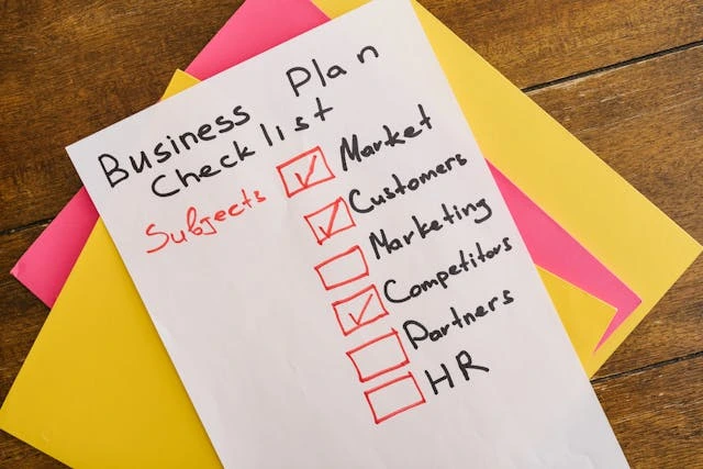 une checklist business