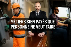 3 personnes exerçants des métiers bien payés