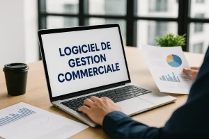 logiciel de gestion commerciale sur un pc