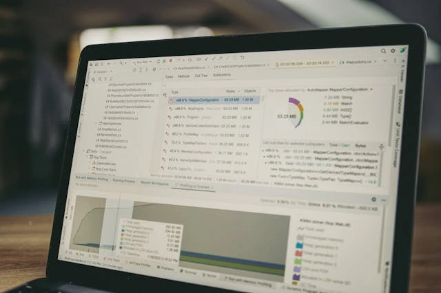 un logiciel sur un écran