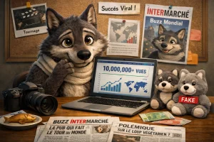le loup intermarché et des stats sur un pc