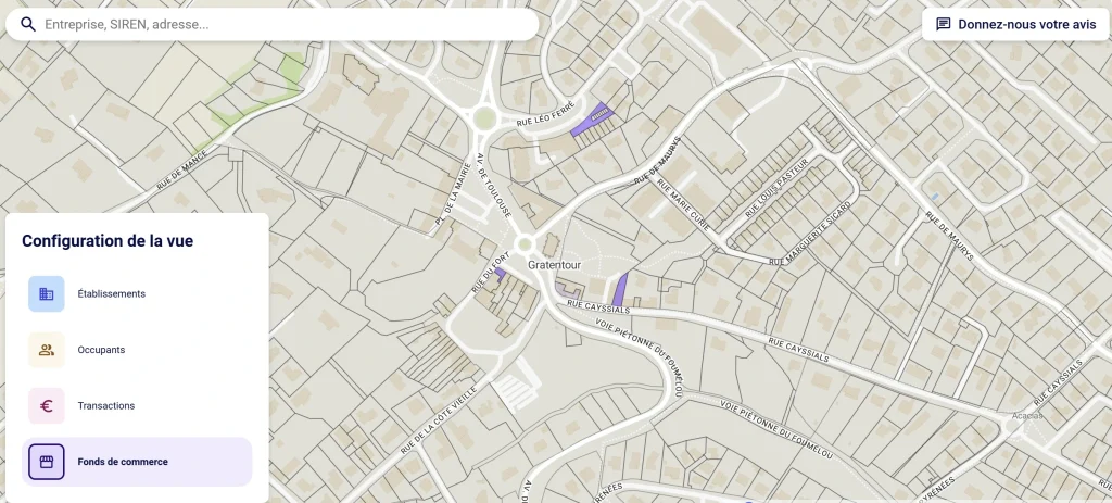 exemple de fonds de commerces sur Gratentour
