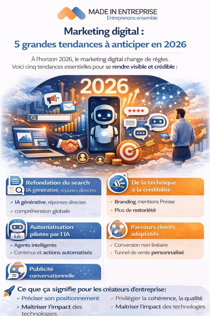 infographie tendances marketing digital 2026