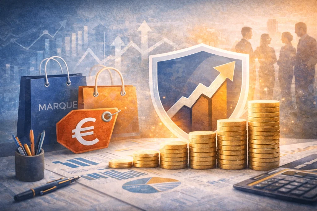 un bouclier et des pièces d'or