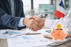 2 personnes qui se serrent la main