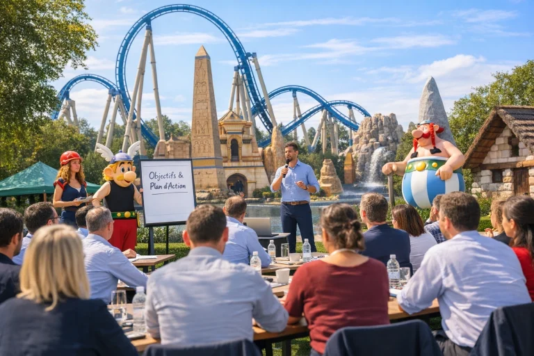 un séminaire d'entreprise au parc astérix