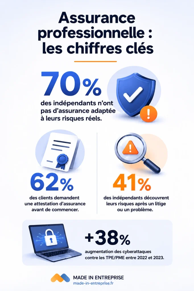 les stats de l'assurance des freelances