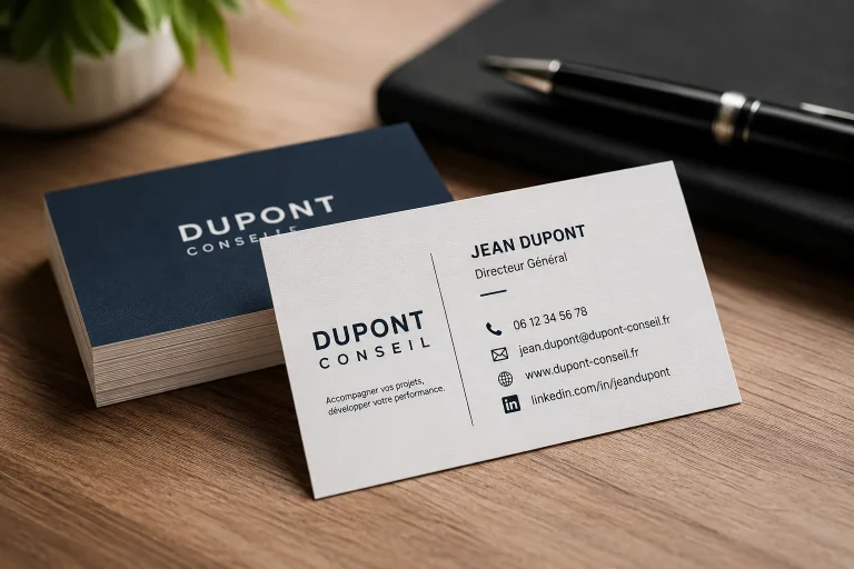 des cartes de visites