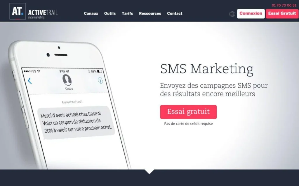 capture du site activtrain