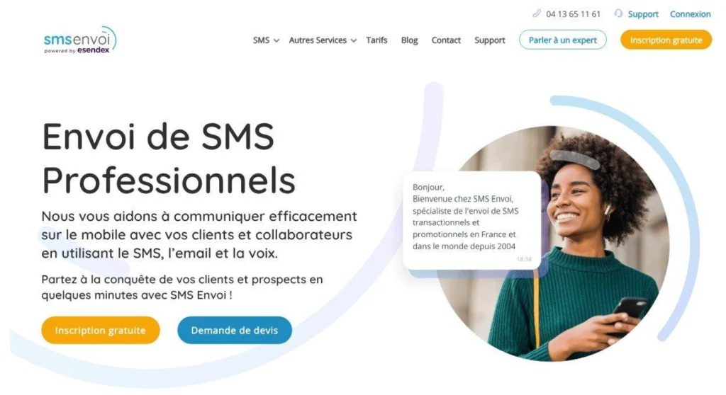 capture du site SMSenvoi