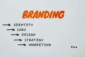 Branding noté sur un tableau blanc