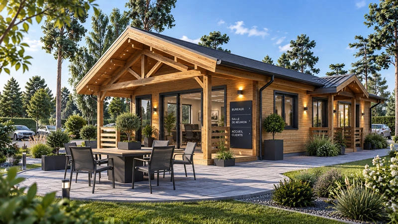 un beau chalet pour une entreprise