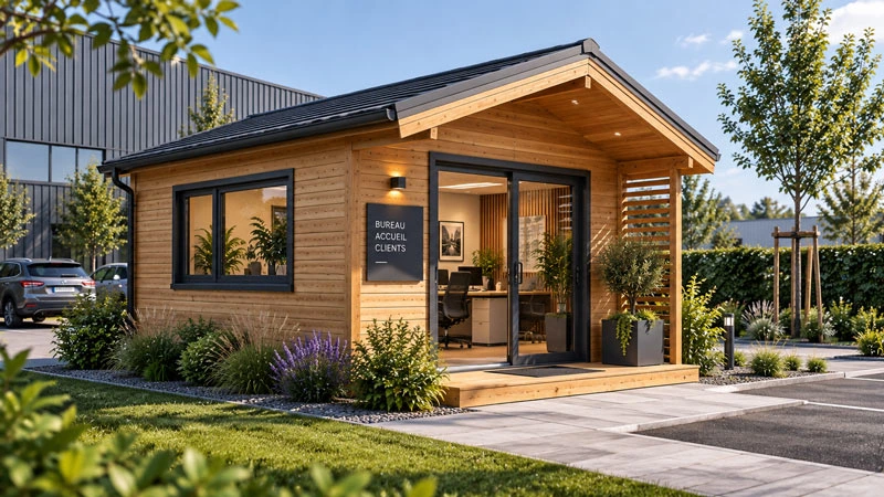 un petit chalet pour une entreprise